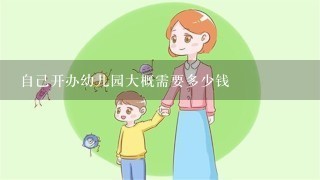 自己开办幼儿园大概需要多少钱