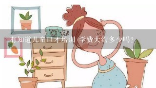 有知道儿童口才培训 学费大约多少吗？