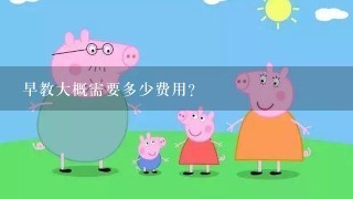 早教大概需要多少费用？