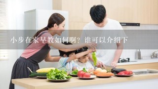 小步在家早教如何啊？谁可以介绍下