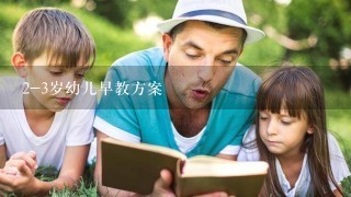 2-3岁幼儿早教方案